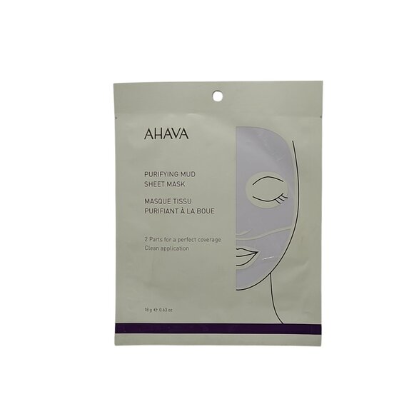 AHAVA Purifying Mud Sheet Mask (Single) 0.63 oz - Picture 1 of 6